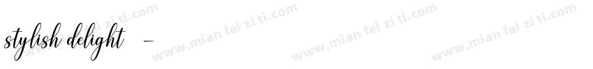 stylish delight字体字体转换
